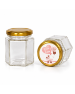 Borcan 196 ml Hexagonal, cod BST157