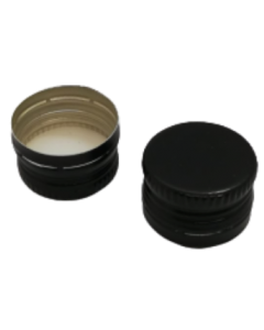 Capac aluminiu prefiletat D31.5*24 negru, cod DC18 negru