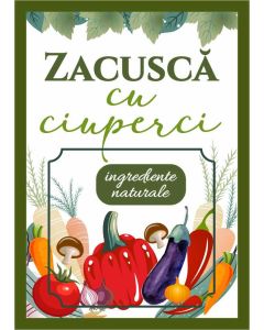 Eticheta autoadeziva/cartonata pentru sticle si borcane, cod E124-2