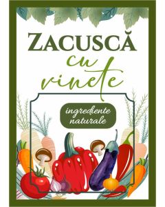 Eticheta autoadeziva/cartonata pentru sticle si borcane, cod E124