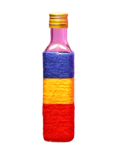 Sticla 250 ml Cognac in sfoara colorata, cod HM016